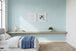 Baumwollputz Himmelblau Kinderzimmer Detailstruktur aus Baumwolle für moderne Wandgestaltung