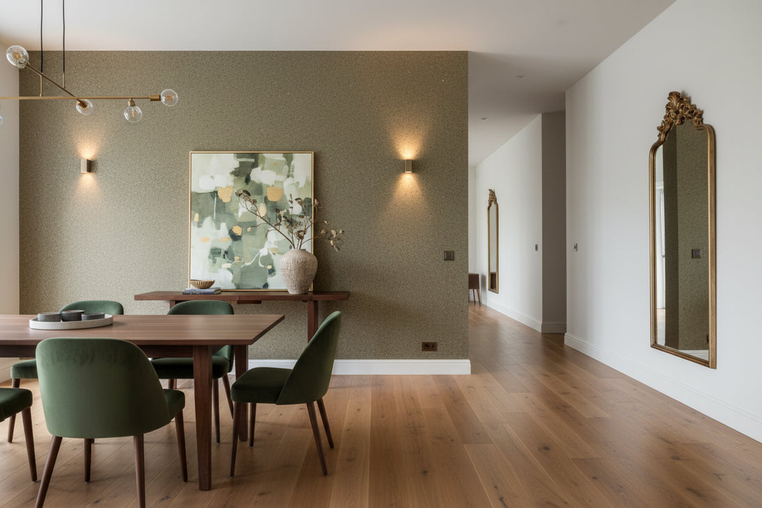 Baumwollputz Oliv Detailstruktur aus Baumwolle für moderne Wandgestaltung
