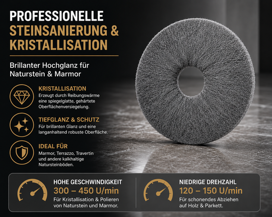 Edelstahlpad_17Zoll_professionelle Reinigung_unitex