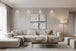 Baumwollputz Metall Silber Detailstruktur mit Metallic Effekt nahtloser Wandbelag