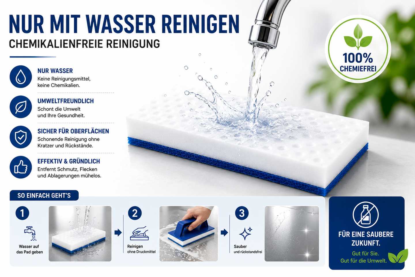 nur mit Wasser reinigen_Melaminpads_hochwerig
